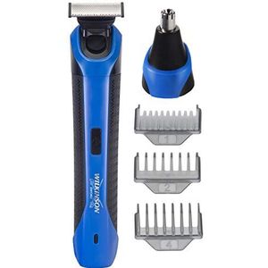 Wilkinson Sword Shave & Style Multifunctioneel scheerapparaat, oplaadbaar, met USB, voor heren, neussnijder, 3 posities kam, waterdicht