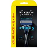 Wilkinson Sword Hydro 5 - Scheermes - Voordeelverpakking - Navulmesjes 9 stuks