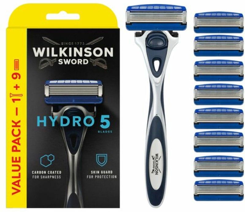 Wilkinson Sword Hydro 5 - Scheermes - Voordeelverpakking - Navulmesjes 9 stuks