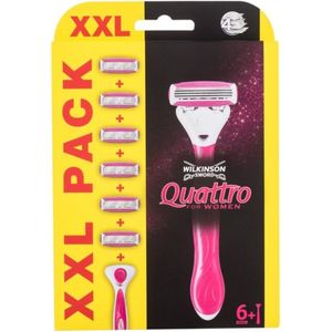 Quattro For Women - Wilkinson Sword Quattro houder met 6 scheermesjes