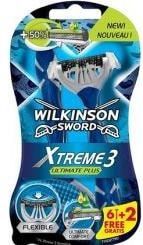 Wilkinson Sword Xtreme 3 Ultimate Plus Wegwerpscheerapparaat voor heren, 4 stuks