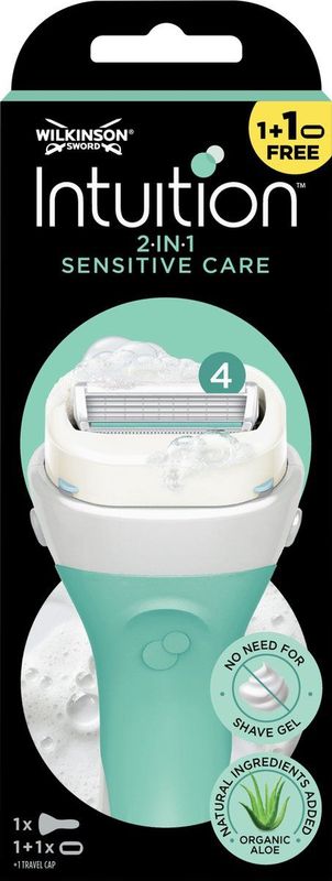 Wilkinson Sword Intuition Sensitive Care 2-in-1 - Scheermes - met 1 gratis Navulmesje