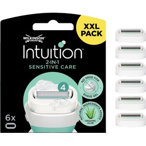 Wilkinson Intuition 2 in 1 Navulmesjes Sensitive Care Valuepack 6 stuks