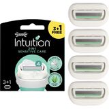 Wilkinson Sword Intuition 2-in-1 Sensitive Care - Navulmesjes - 4 stuks