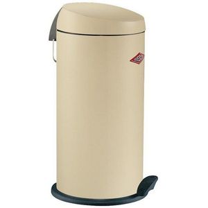 Wesco Klassieke pedaalemmer Capboy MAXI in de kleur amandel, gepoedercoat plaatstaal, metalen inzetstuk van 22 liter volume, kunststof voettrede