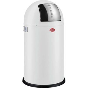 Wesco Pushboy Prullenbak Afvalbak Wesco Liter Wit mat