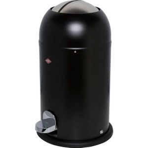 Wesco Kickmaster Junior Prullenbak - Pedaalemmer Wesco - 12 Liter - Matzwart