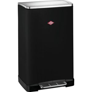 Wesco Big Double Pedaalemmer 36 liter 2 vakken Mat Zwart 2x 18 Liter