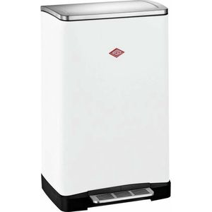 Wesco Big Double Pedaalemmer 36 liter 2 vakken Mat Wit 2x 18 Liter