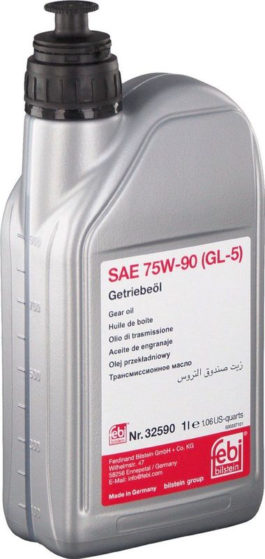 FEBI BILSTEIN Versnellingsbakolie - Geel - 1 Liter - SAE 75W-90