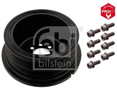 FEBI BILSTEIN Krukaspoelie BMW 33614 11237568345,11237568345S1 Riemschijf Krukas,Riemschijf, krukas