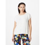 MORE & MORE - Shirt - Offwhite - Effen - Kwartmouw