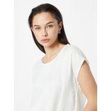 MORE & MORE - Shirt - Offwhite - Effen - Kwartmouw