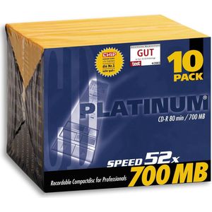 Platinum CD-R 700 MB 10er JewelCase