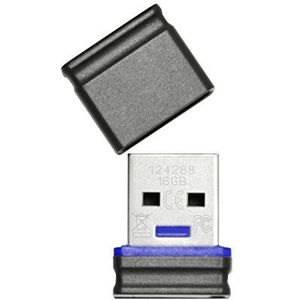 Platinum Mini 177536 USB-stick 16 GB USB 2.0 Zwar - Blauw