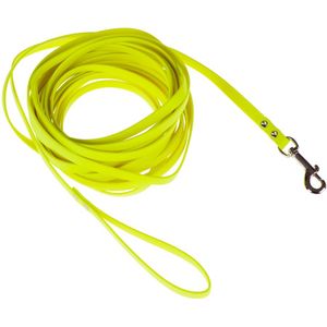 10 m lang, 1,3 cm breed - Heim BioThane® Hondenriem Neon-Geel