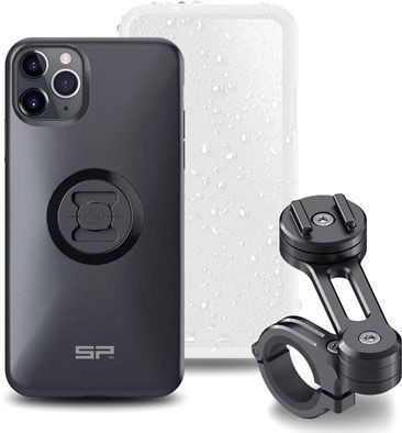 Pack Sp-Connect Moto Bundle fixé sur guidon iPhone 11 Pro Max
