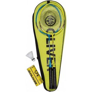 OLIVER Badminton Set Speedpower 2 rackets + 3 shuttles + opbergtas