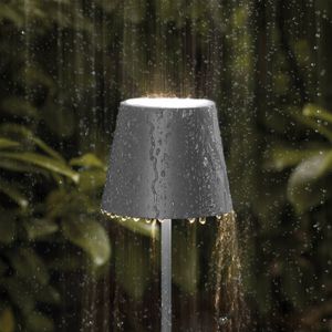Sigor Nuindie Outdoor oplaadbare tafellamp rond 380mm antraciet