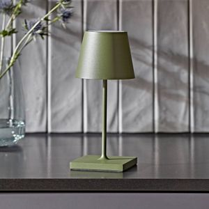 Sigor oplaadbare tafellamp Nuindie mini 250 mm spar groen