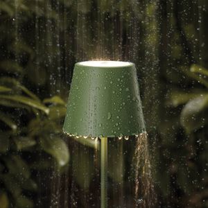 Sigor LED vloerlamp Nuindie IP54 120 cm rond USB-C spar groen