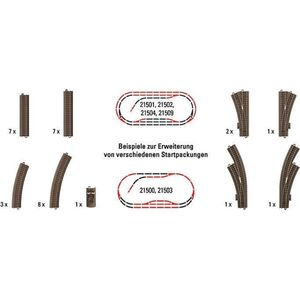 H0 Trix C-rails T62900 Uitbreidingsset 1 set(s)