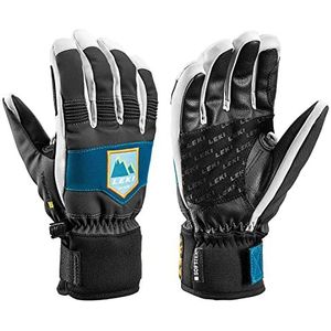 LEKI Patrol 3D Junior vingerhandschoenen blauw maat 4 - kleur grafiet - petrol