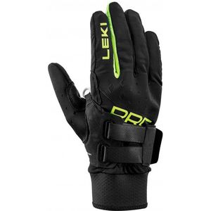 LEKI PRC Shark Handschoenen, zwart/neongeel, maat 6,5