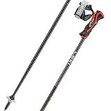 Skistok Leki Airfoil 3D Black Dark Anthracite Bright Red-115 cm