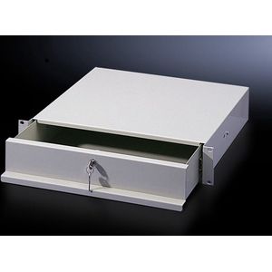 Rittal Lade 2U voor één 19 inch montageniveau, Accessoires voor serverkasten, Grijs