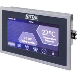 Rittal Touchscreen display, kleur voor LCP Rack/Inline CW, Accessoires voor serverkasten, Zwart, Grijs