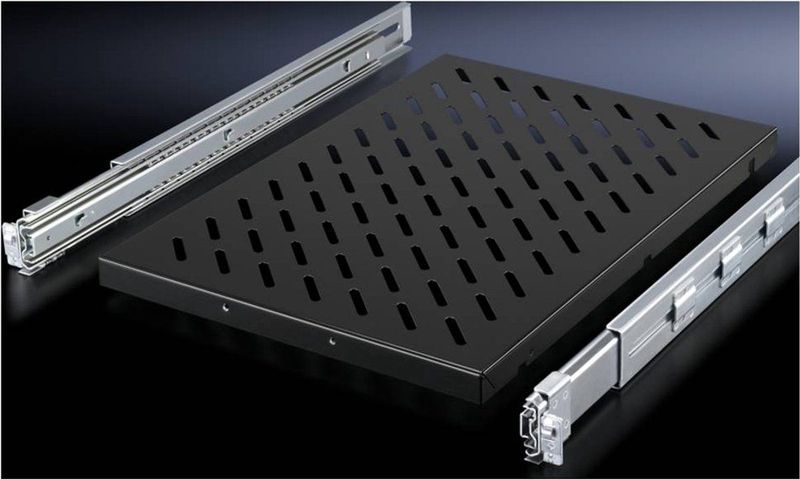 Rittal 5501.685 19 inch Apparaatbodem voor patchkast 1 HE Variabele bevestigingsrails Geschikt voor kastdiepte: vanaf 1