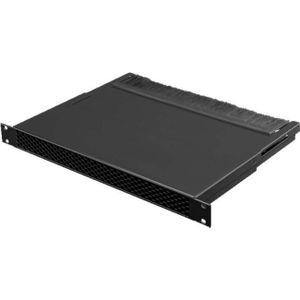 Rittal Luchtkanaal voor horizontale ventilatie 1 U Diepte var., Accessoires voor serverkasten, Zwart