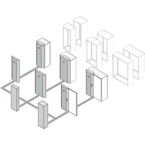 Rittal SK 3201800 Profieldeur 600mm breed, Accessoires voor serverkasten, Grijs
