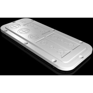 Rittal - SZ Kunststof Flensplaat - Accessoires voor Serverkasten - Grijs