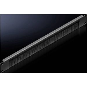 Rittal - Kabelbeheer Paneel met Borstel - RAL 9005 - Kunststof, Staal - 1U