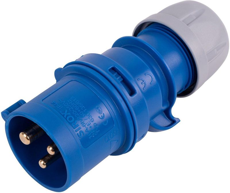 Stekker - CEE - Blauw - Kunststof - 16 Ampère - 3 Polen