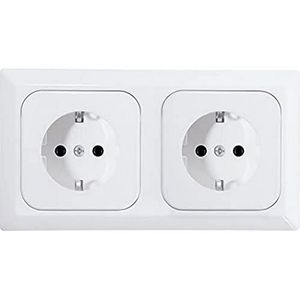 OPUS® 1 Kanto compleet apparaat""2-voudig"" voor dubbele blikjes kleur zuiver wit