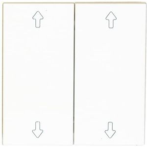 OPUS® 55 seriewip voor OPUS bridge en wandzendermodule, uitvoering met pijl, kleur polarwit