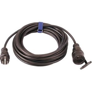 SIROX® verlengkabel H07RN-F 3G1,5mm² zwart - 5 meter