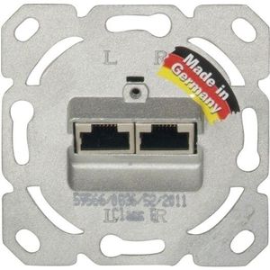 Opus CAT6 Inbouwdoos - 2x RJ45 - Wit