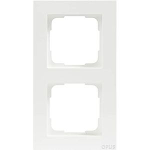 OPUS® 55 kubus afdekframe uitvoering 2-voudig, kleur polaire wit