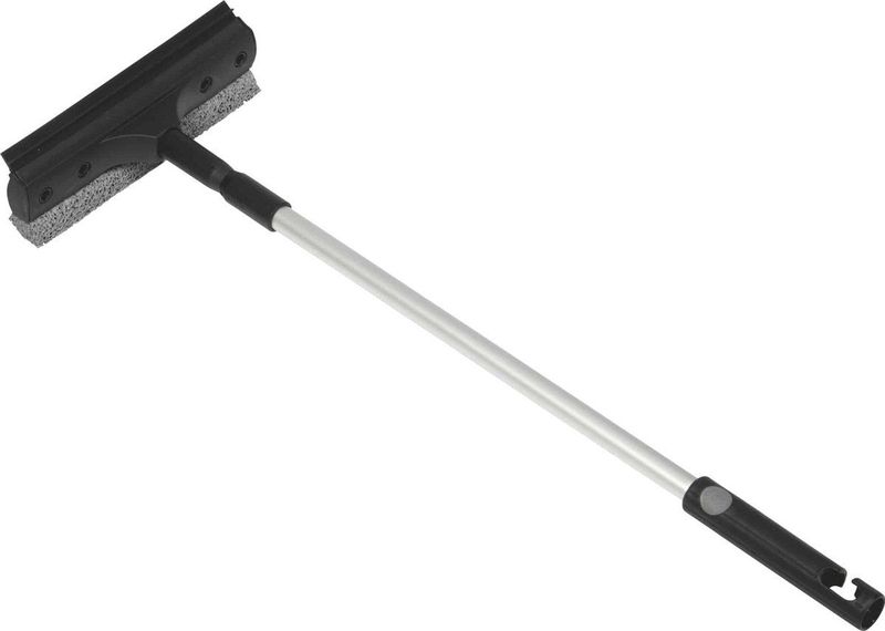 IWH - C007113 - Ruitenreiniger - Grijs - Rubberen Spons - Telescoopfunctie