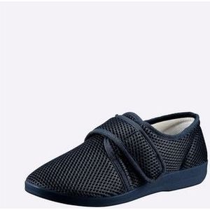 May Be Comfort - Huisschoen - Marine - Ademend - Met Klittenbandsluiting - Antislipzool