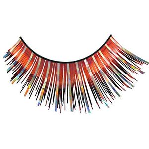 Eulenspiegel 000205 Kunstwimpers - rood/zilver (holografisch)