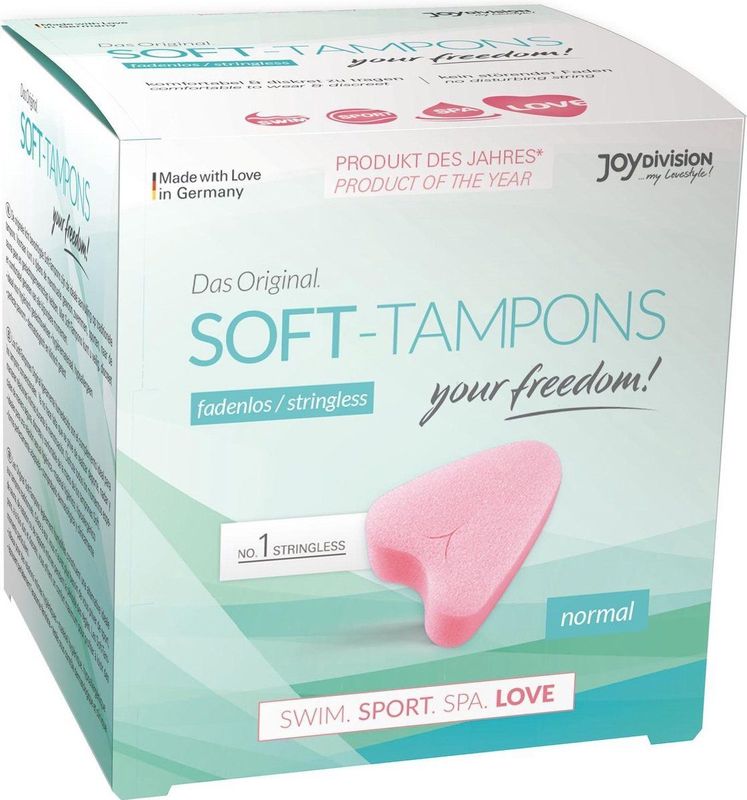 JOYDIVISION - Soft Tampons - Fadenloze Tampons - 3 Stuks - Dermatologisch Bevestigd