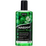 JOYDIVISION WARMup Massageolie, appel, 150 ml, massagevloeistof met verwarmend effect, massageolie met appelgeur en smaak, massageolie voor koppels, massageolie