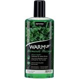 JOYDIVISION WARMup Massageolie, munt, 150 ml, massagevloeistof met verwarmend effect, massageolie met muntgeur en smaak, massageoliën voor koppels, massageolie