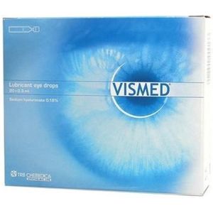 Vismed Bevochtigen Ogen 0,18% Fl 20 X 0,3ml