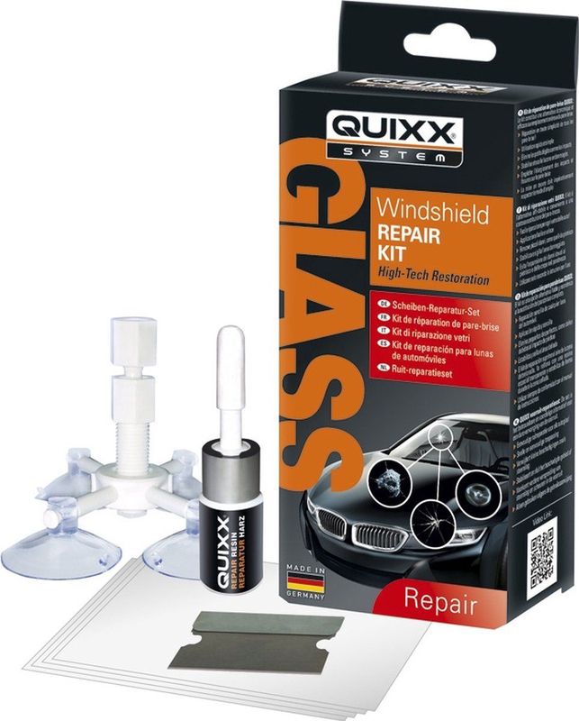 Quixx - Ruit-Reparatieset - Voorruit - Transparante Hars - Inclusief Gereedschappen